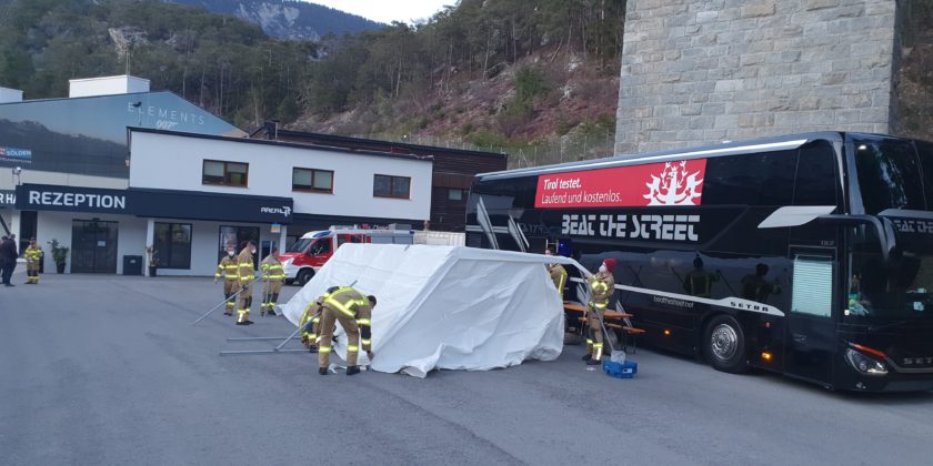 Unterstützungseinsatz „Tirol testet“