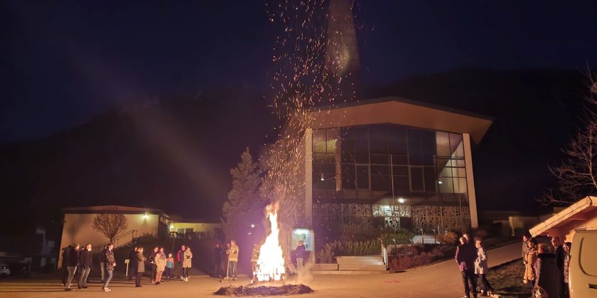 Bereitstellung Osterfeuer