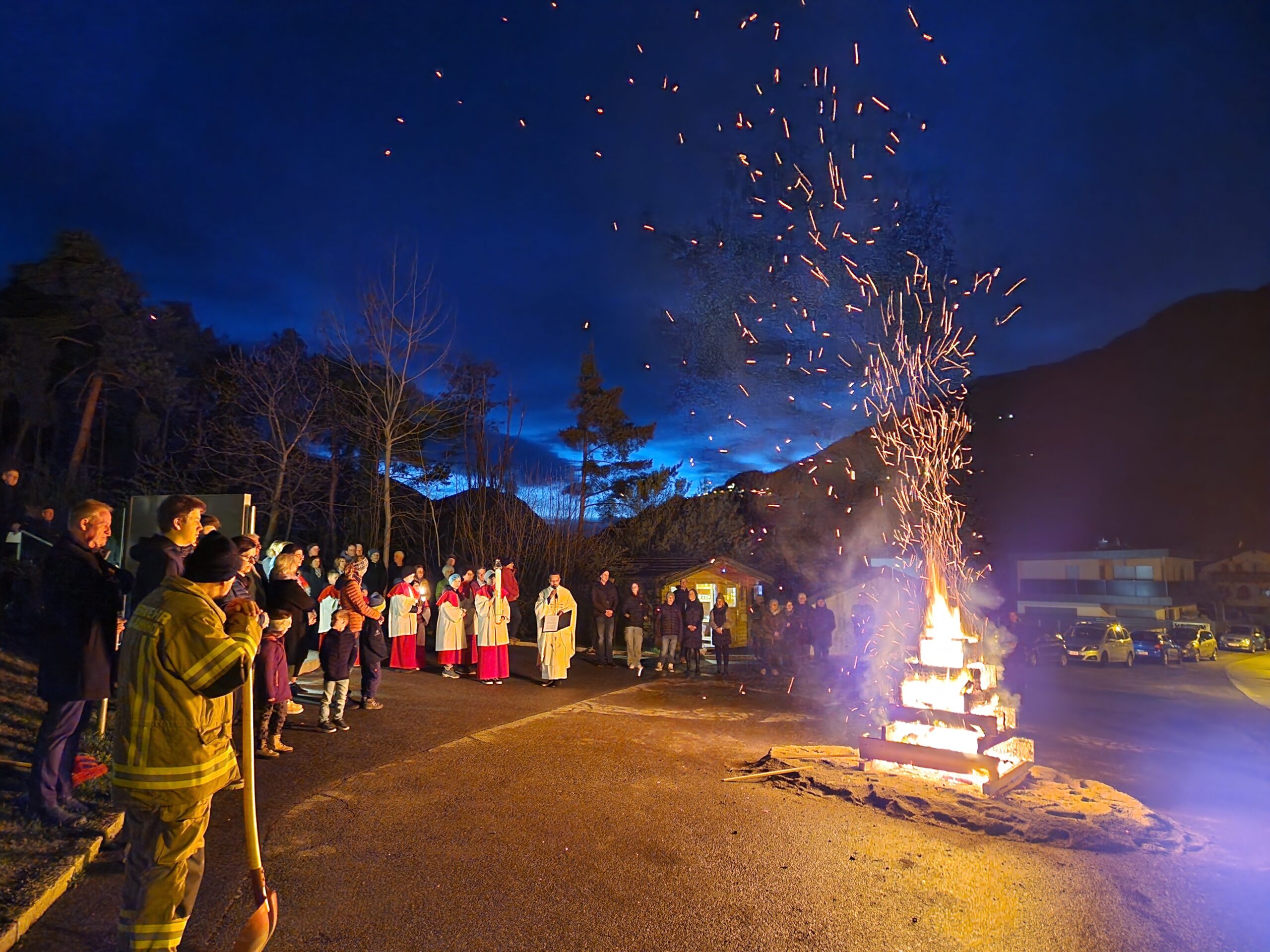 Bereitstellung Osterfeuer 2024