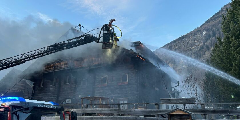 Großbrand in Zwieselstein