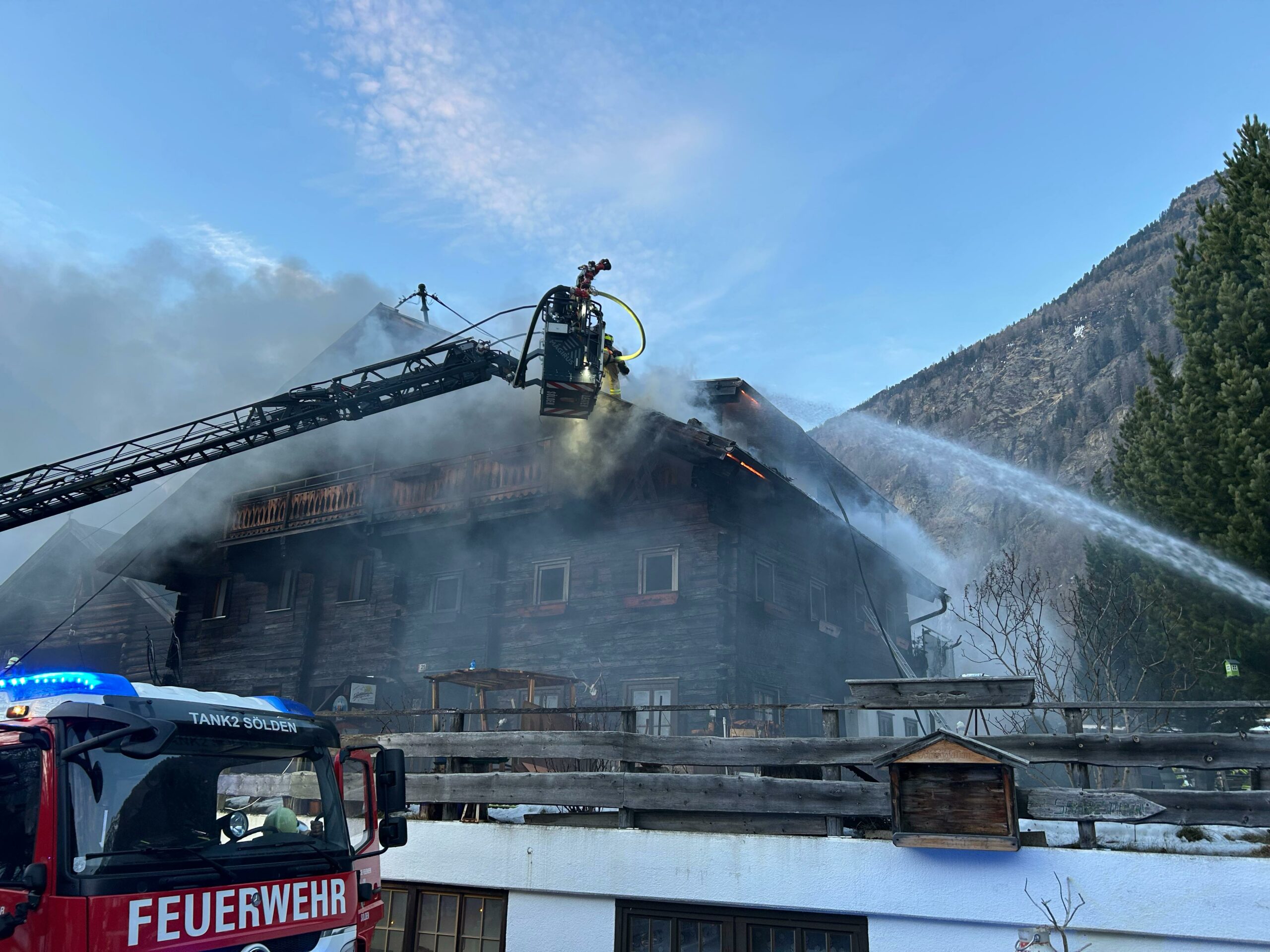 Großbrand in Zwieselstein