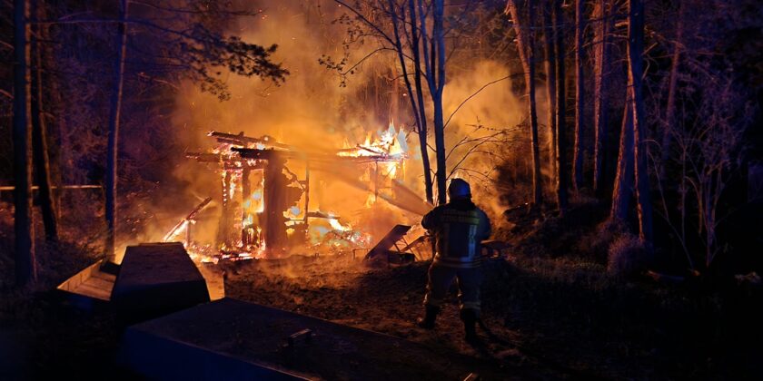 Brand Wald / Bienenhaus Ötztaler Höhe