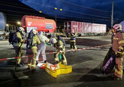 Übung ÖBB Gefahrgut- und Verladeunfall